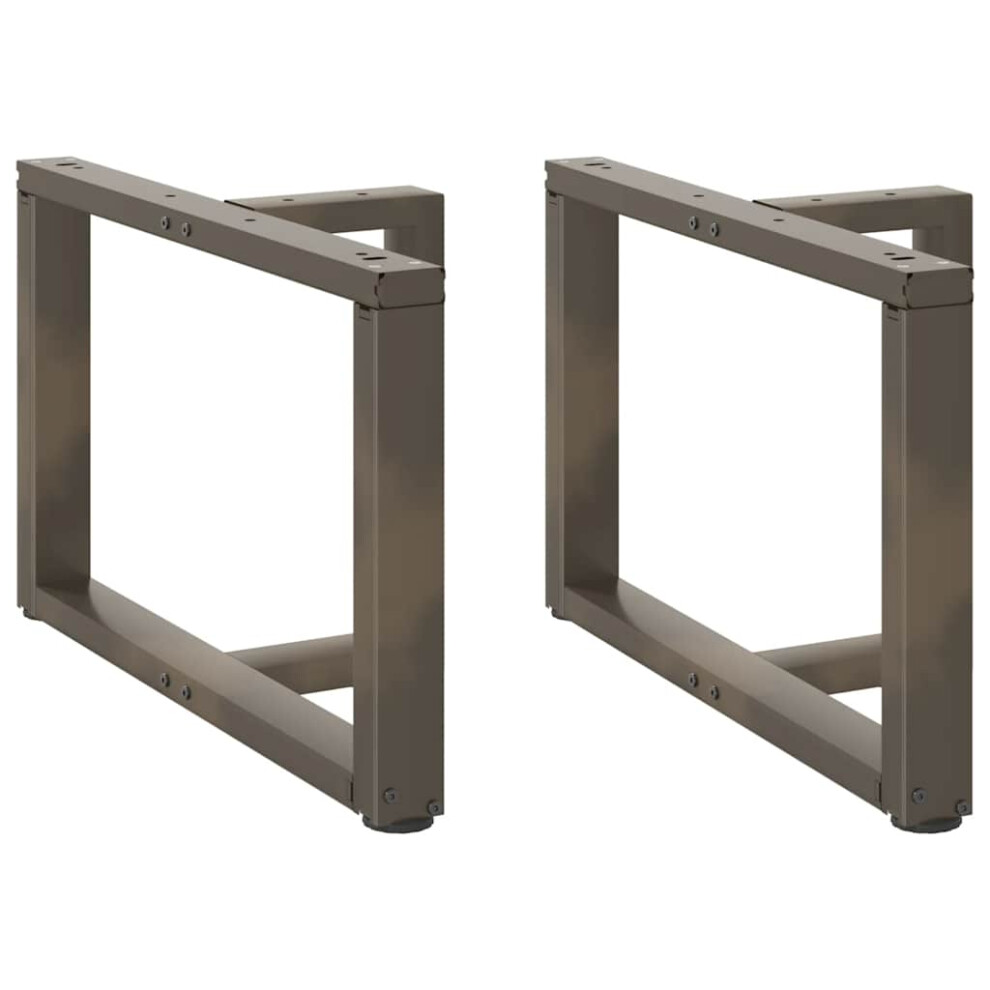 (70 X 25 X (42-43) Cm) Vidaxl Dining Table Legs T-Shapedâ Desk Legs Metal Furniture Legs 2 Pcs Steel 8721158316998