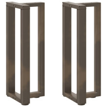 (25 x 28 x (72-73) cm) vidaXL Dining Table Legs T-Shaped Desk Legs Metal Furniture Legs 2 pcs Steel