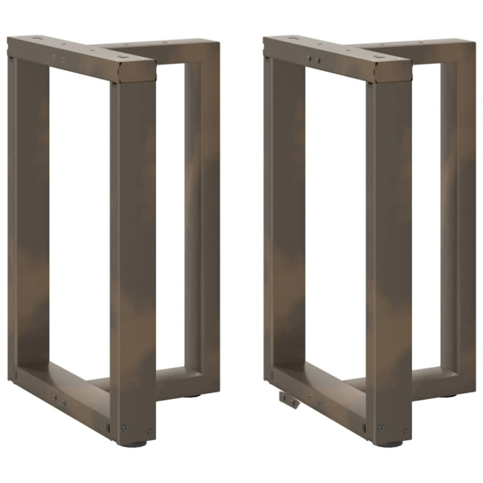 Vidaxl (60 X 35 X (72-73) Cm) Dining Table Legs T-Shaped Desk Legs Metal Furniture Legs 2 Pcs Steel