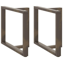 (90 x 35 x (72-73) cm) vidaXL Dining Table Legs T-Shaped Desk Legs Metal Furniture Legs 2 pcs Steel