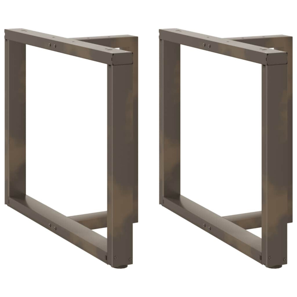 (90 X 35 X (72-73) Cm) Vidaxl Dining Table Legs T-Shapedâ Desk Legs Metal Furniture Legs 2 Pcs Steel 8721158317278