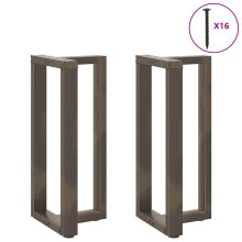 (40 x 35 x (90-91) cm) vidaXL Dining Table Legs T-Shaped Desk Legs Metal Furniture Legs 2 pcs Steel