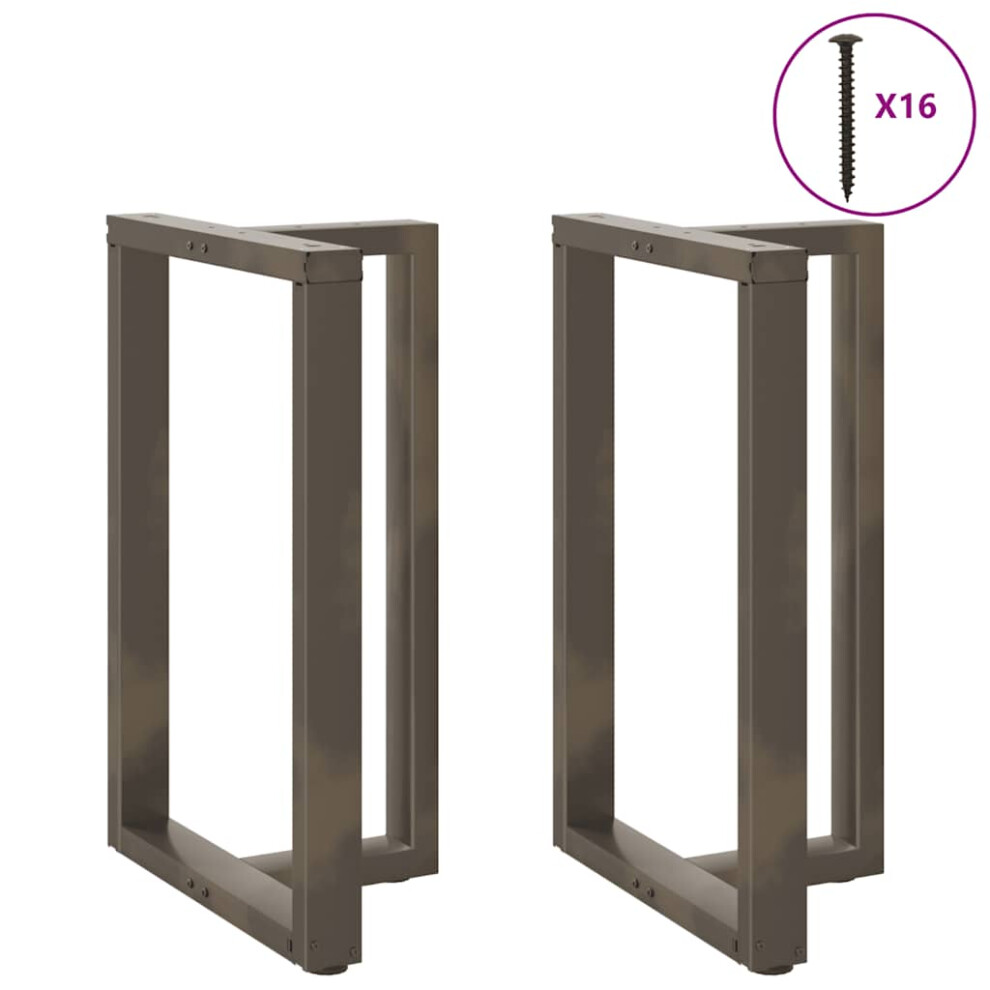Vidaxl (60 X 35 X (90-91) Cm) Dining Table Legs T-Shaped Desk Legs Metal Furniture Legs 2 Pcs Steel