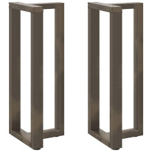 (40 x 35 x (100-101) cm) vidaXL Dining Table Legs T-Shaped Desk Legs Metal Furniture Legs 2 pcs Steel