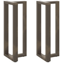 (50 x 35 x (100-101) cm) vidaXL Dining Table Legs T-Shaped Desk Legs Metal Furniture Legs 2 pcs Steel