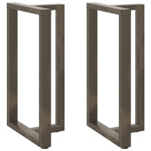 (60 x 35 x (100-101) cm) vidaXL Dining Table Legs T-Shaped Desk Legs Metal Furniture Legs 2 pcs Steel