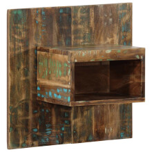 (Solid reclaimed wood, 50x27x50 cm/ 1 pcs) vidaXL Bedside Cabinet Nightstand Bed Cabinet Multicolour Solid Wood Reclaimed