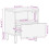 VidaXL (1 pcs) vidaXL Bedside Cabinets 2 pcs 40x33x46 cm Solid Wood Acacia bedside table 10