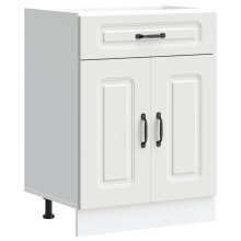 (kitchen base cabinet (2 doors 1 drawer) 60 cm) vidaXL Oven Cabinets Kitchen Cabinet Oven Unit 2 pcs Lucca Engineered Wood