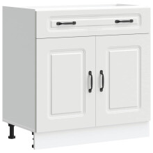 (kitchen base cabinet 80 cm) vidaXL Oven Cabinets Kitchen Cabinet Oven Unit 2 pcs Lucca Engineered Wood