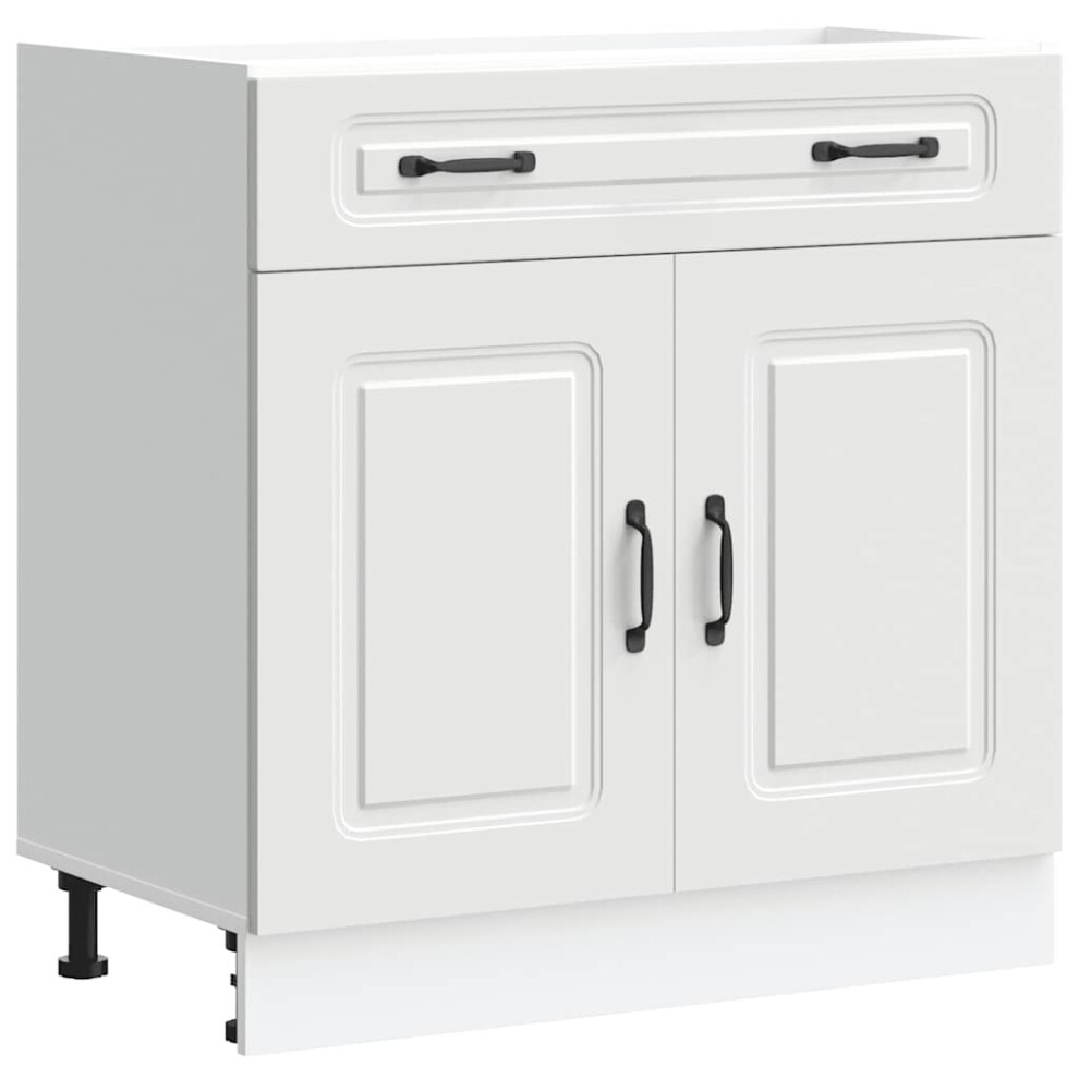 New Vidaxl (Kitchen Base Cabinet 80 Cm) Oven Cabinetsâ Kitchen Cabinet Oven Unit Pcs Lucca Engineered Wood Size 2