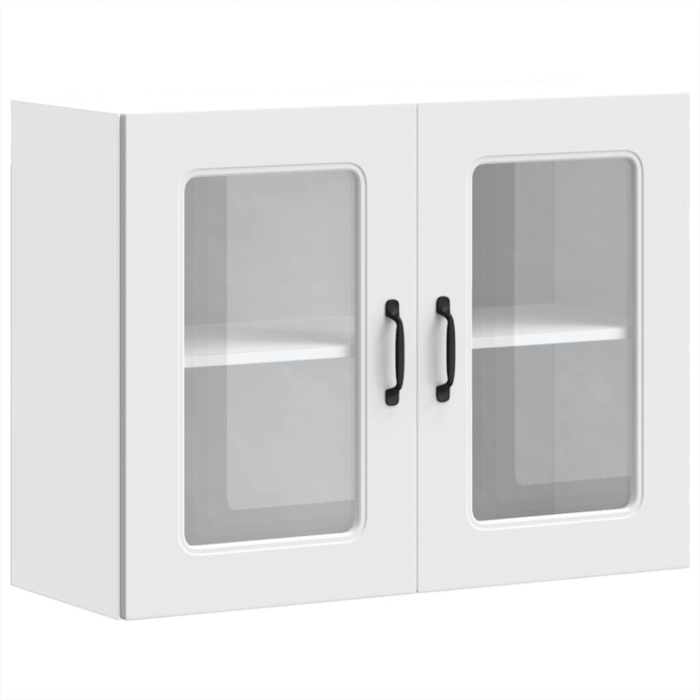 Vidaxl (Wall Glass Cabinet 80 Cm) Oven Cabinetsâ Kitchen Cabinet Oven Unit Pcs Lucca Engineered Wood Size 2