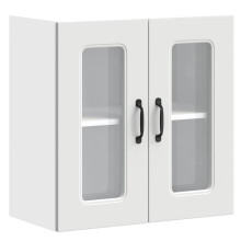 (wall glass cabinet 60 cm) vidaXL Oven Cabinets Kitchen Cabinet Oven Unit 2 pcs Lucca Engineered Wood