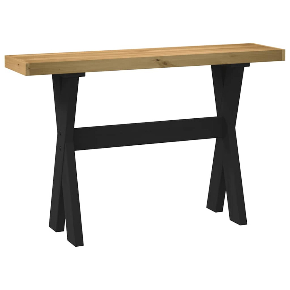 Vidaxl (X Shape) Console Table Coffee Table Hall Accent End Table Noain Solid Wood Pine