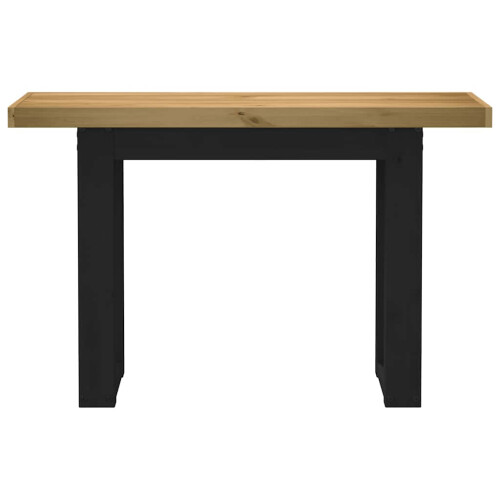 VidaXL (u shape) vidaXL Console Table Coffee Table Hall Accent End Table NOAIN Solid Wood Pine 2