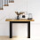 VidaXL (u shape) vidaXL Console Table Coffee Table Hall Accent End Table NOAIN Solid Wood Pine 2