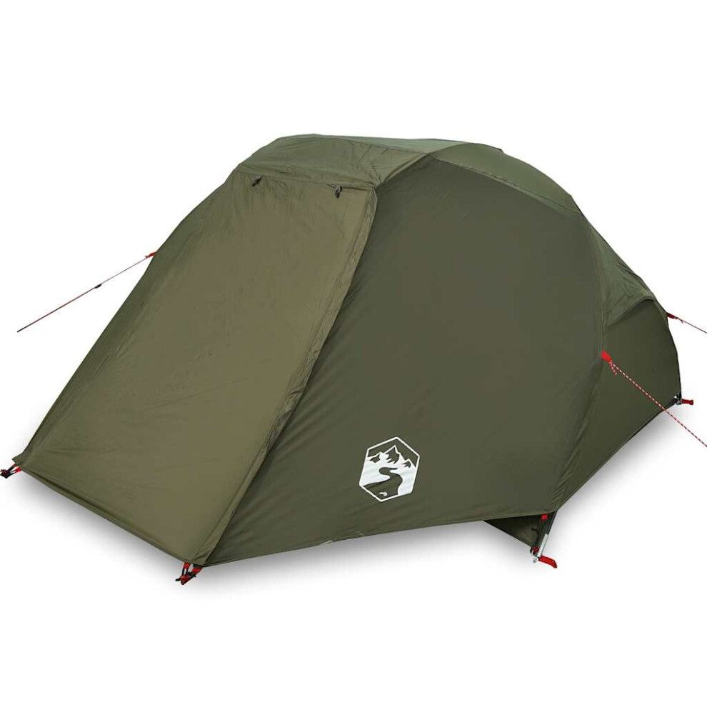(olive green, 312 x 216 x 114 cm) vidaXL Fishing Tent 5-Person Olive Green Waterproof tent fishing shelter