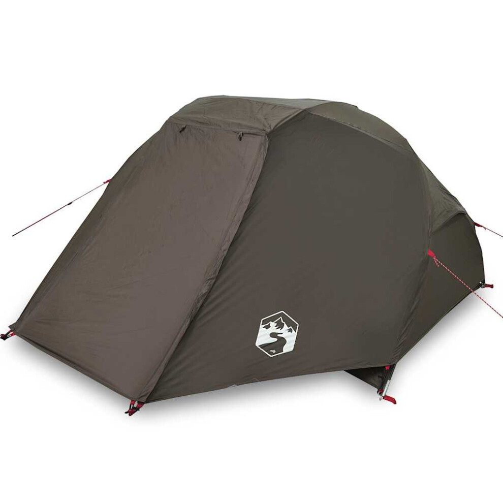 (brown, 312 x 216 x 114 cm) vidaXL Fishing Tent 5-Person Olive Green Waterproof tent fishing shelter