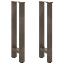 (natural, 38 x (72-73) cm) vidaXL Coffee Table Legs Desk Legs Metal Furniture Legs Bar Stand DIY Steel