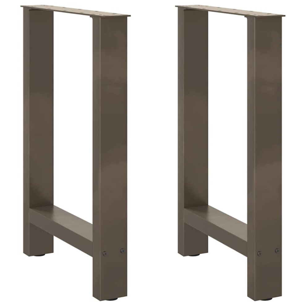 Vidaxl (Natural, 60 X (72-73) Cm) Coffee Table Legs Desk Legs Metal Furniture Legs Bar Stand Diy Steel Brown