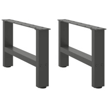(anthracite, 50 x (30-31) cm) vidaXL Coffee Table Legs Desk Legs Metal Furniture Legs Bar Stand DIY Steel