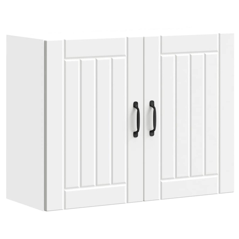 vidaXL Kitchen Wall Cabinet Lucca White Engineered Wood 853827 - Image 3