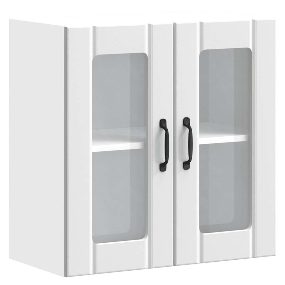 Vidaxl (Wall Glass Cabinet 60 Cm) Oven Cabinets Kitchen Cabinet Oven Unit 2 Pcs Kalmar Engineered Wood
