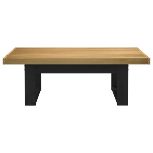 VidaXL (u shape) vidaXL Coffee Table Hallway Accent End Table Tea Side Table Solid Wood Pine 2