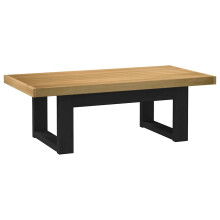 (u shape) vidaXL Coffee Table Hallway Accent End Table Tea Side Table Solid Wood Pine