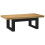 VidaXL (u shape) vidaXL Coffee Table Hallway Accent End Table Tea Side Table Solid Wood Pine 5