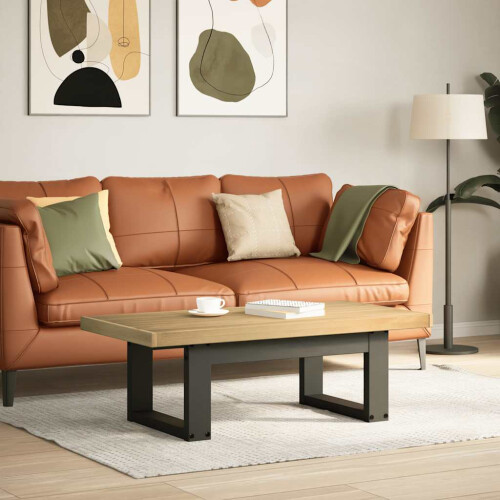 VidaXL (u shape) vidaXL Coffee Table Hallway Accent End Table Tea Side Table Solid Wood Pine 1