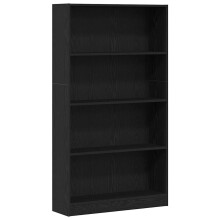 (black oak, 80 x 24 x 143 cm) vidaXL Bookshelf Standing Shelf Storage Rack Book Cabinet Engineered Wood