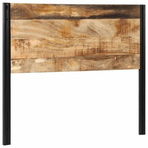 VidaXL vidaXL Kopfteil 120 cm Massivholz Mango und Eisen 1