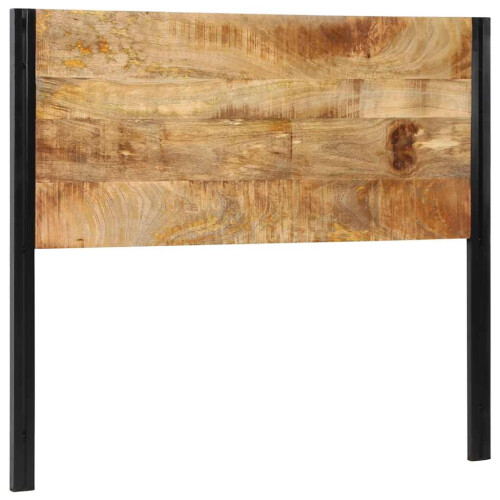 VidaXL vidaXL Kopfteil 120 cm Massivholz Mango und Eisen 2