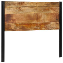 vidaXL Kopfteil 120 cm Massivholz Mango und Eisen