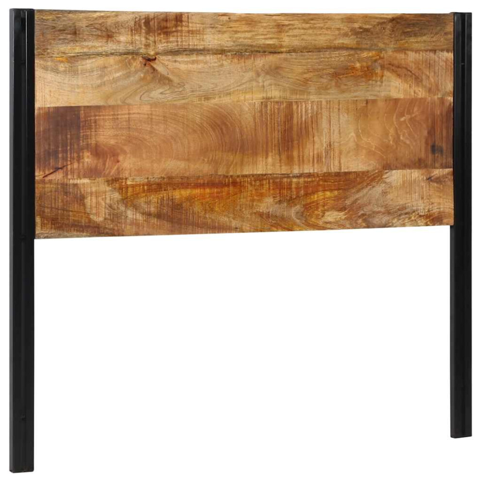 Vidaxl (Solid Mango Wood, 120 Cm) Headboard 100 Cm Solid Wood Mango And Iron Bed Headboard