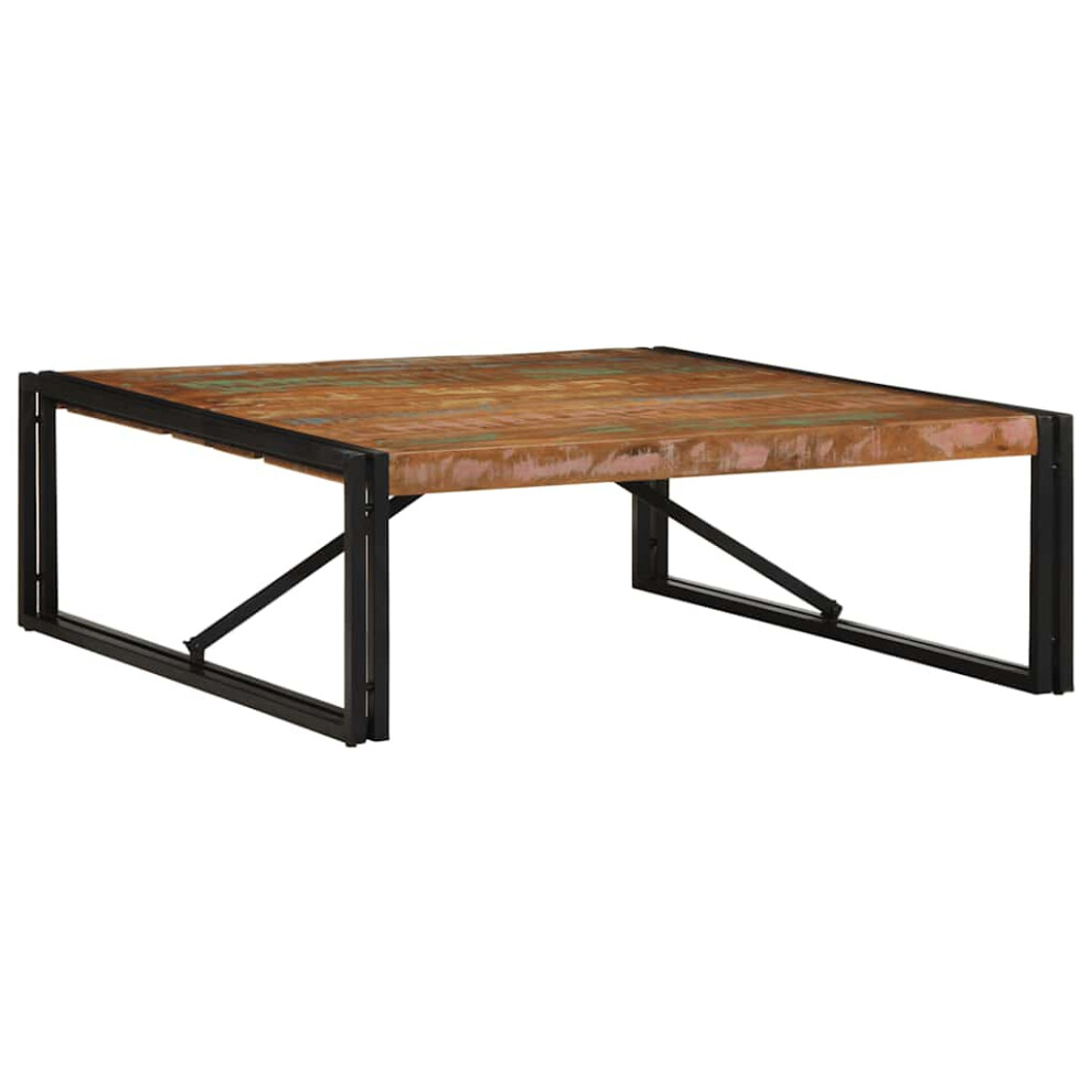 Vidaxl (Solid Reclaimed Wood, 100 X 100 X 35 Cm) Coffee Table Multicolour 100X50x35 Cm Solid Wood Reclaimed Side Table Brown