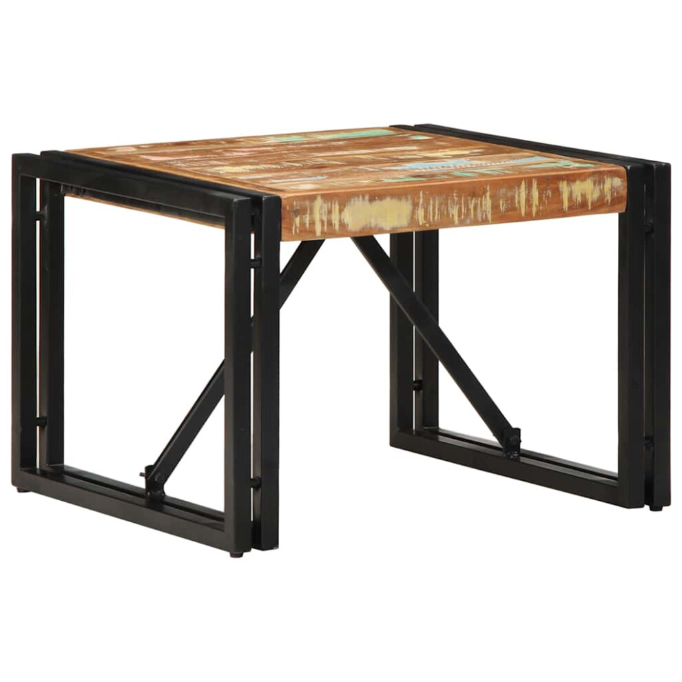 Vidaxl Brown (Solid Reclaimed Wood, 50 X 50 X 35 Cm) Coffee Table Multicolour 100X50x35 Cm Solid Wood Reclaimed Side Table