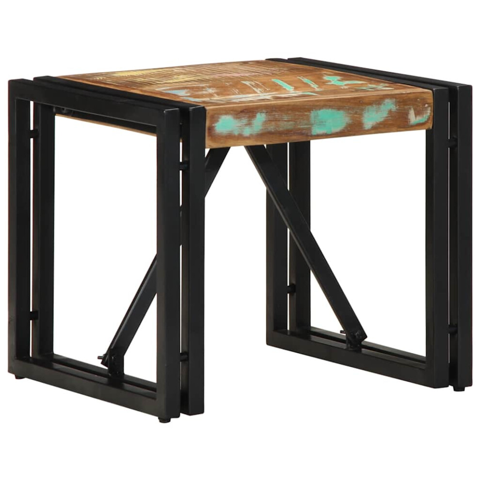 Vidaxl (Solid Reclaimed Wood, 40 X 40 X 35 Cm) Coffee Table Multicolour 100X50x35 Cm Solid Wood Reclaimed Side Table Brown