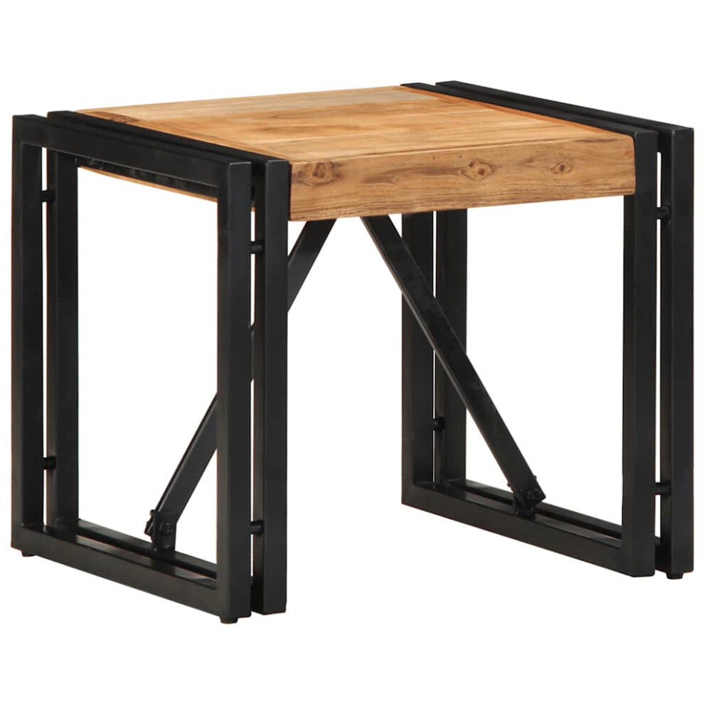 Vidaxl (Solid Acacia Wood, 40 X 40 X 35 Cm) Coffee Table Multicolour 100X50x35 Cm Solid Wood Reclaimed Side Table Brown