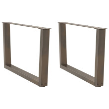 (natural, 70 x (42-43.3) cm/2 pcs) vidaXL Dining Table Legs V-Shape Desk Legs Kitchen Furniture Leg 3 pcs Steel