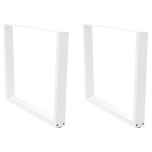 (white, 100 x (72-73.3) cm/2 pcs) vidaXL Dining Table Legs V-Shape Desk Legs Kitchen Furniture Leg 3 pcs Steel