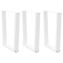 (white, 70 x (72-73.3) cm/3 pcs) vidaXL Dining Table Legs V-Shape Desk Legs Kitchen Furniture Leg 3 pcs Steel