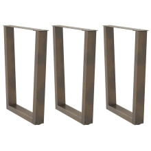 (natural, 70 x (72-73.3) cm/3 pcs) vidaXL Dining Table Legs V-Shape Desk Legs Kitchen Furniture Leg 3 pcs Steel