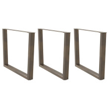 (natural, 100 x (72-73.3) cm/3 pcs) vidaXL Dining Table Legs V-Shape Desk Legs Kitchen Furniture Leg 3 pcs Steel