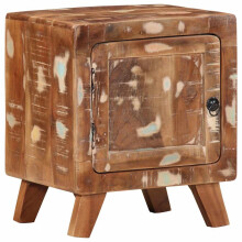 (Solid reclaimed wood, 1 pcs) vidaXL Bedside Cabinet 2 pcs 40x32x46 cm Solid Wood Reclaimed bedside table