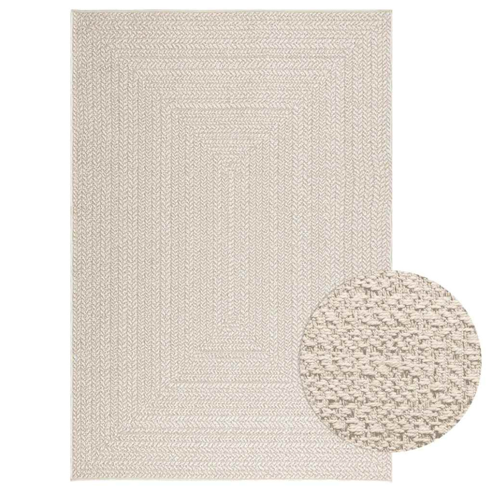 Vidaxl (Cream, 140 X 200 Cm/Rectangular Design) Rug Floor Carpet For Indoor And Outdoor Door Mat Kitchen Rug Jute Look