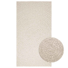 (cream, 80 x 150 cm/round design) vidaXL Rug Floor Carpet for Indoor and Outdoor Door Mat Kitchen Rug Jute Look