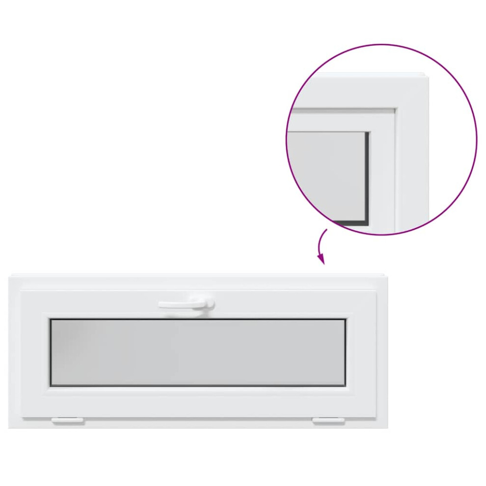 (white, 110 x 40 cm) vidaXL Basement Window RISOR 110x40 cm Tilt 3 Glazing White egress window