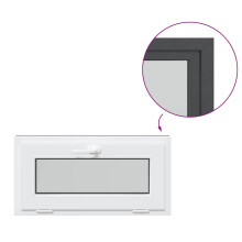 (anthracite, 80 x 40 cm) vidaXL Basement Window RISOR 110x40 cm Tilt 3 Glazing White egress window